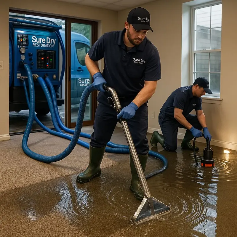 Water Extraction and Removal process in De Soto, KS